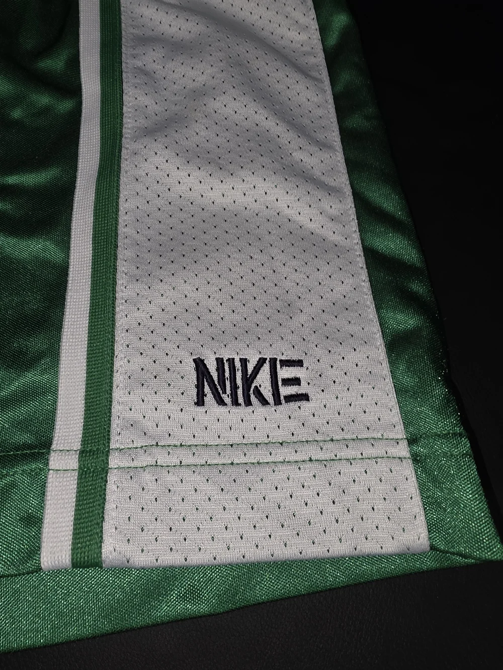 Nike Green and White Athletic Shorts
